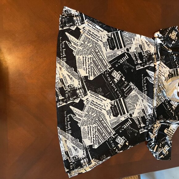 JOSTAR Poly‎ Spandex Stretch Knit TOP CAPRI PANT SET newspaper - Picture 11 of 11